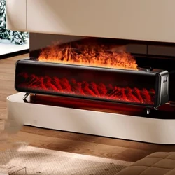 1100/2200W Perapian Listrik Pembakaran Api Efek Api Kompor Pemanas Berdiri Bebas Rumah Tangga Musim Dingin Mesin Pemanas Perapian