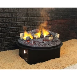 I-3D Water Vapor Round Shape Lot Setha Inguqulo Yomlilo Kagesi I-Steam Flame Effect
