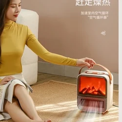 Kamäinheizung Wanterheizung Artefakt simuléiert Flam Energiespuerend elektresch Heizung Haushalt kleng Solarheizung