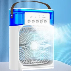Kipas Humidifier Portabel Air Conditioner Rumah Tangga Kecil Pendingin Udara Hidrocooling Portabel Penyesuaian Udara untuk Kantor 3 Kecepatan Kipas Angin