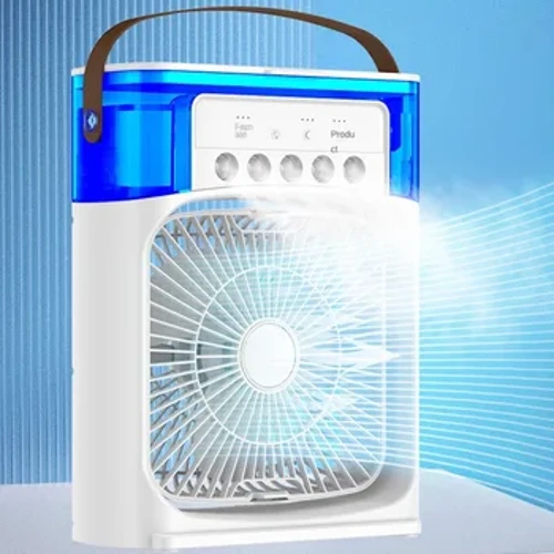 Pārnēsājams gaisa mitrinātājs, ventilators, gaisa kondicionieris mājsaimniecības mazs gaisa dzesētājs, hidrodzesēšana, pārnēsājams gaisa regulējums birojam, 3 ātrumu ventilators