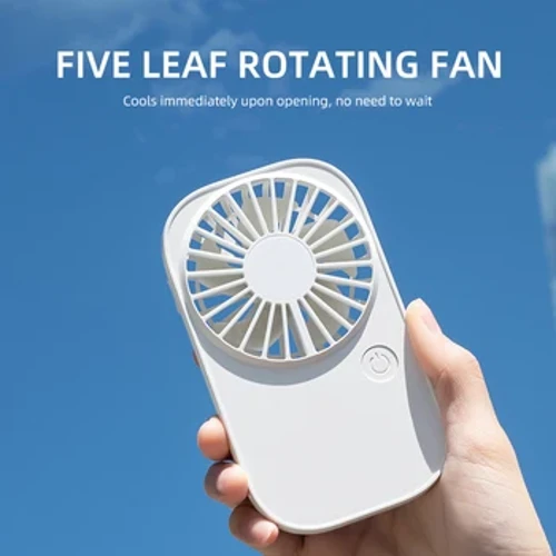 Handventilator mit USB-Mini, tragbarer Taschenventilator, Büro, Schlafsaal, Tischventilator, Outdoor, Reiseluftkühler, drei Windgeschwindigkeiten