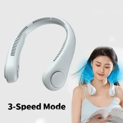 Lucht leanúna Muineál Nua Inaistrithe Muineál Crochta Gan Lannán Usb In-athluchtaithe 360 ​​Céim Fan Muince Leantóir Aeir 3 Luas Lucht leanúna Spóirt Samhraidh