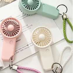 Mini Bärbara Fläktar Handhållen USB Uppladdningsbar Fläkt Mini Desktop Air Cooler Utomhusfläkt Kylning Rese Hand Fläktar Ventilationsfläkt