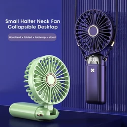 Lipat USB Portable Kipas Angin Kecil Tampilan Digital Kipas Angin Mini 5-kacepetan Angin Bisa Dicopot kanggo Olahraga Luar Ruangan Air Conditioner