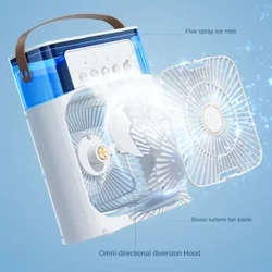 Di Động Quạt Tạo Độ Ẩm Điều Hòa Không Khí Hộ Gia Đình Nhỏ Không Khí Hydrocooling Di Động Điều Chỉnh Không Khí Cho Văn Phòng 3 Tốc Độ Quạt