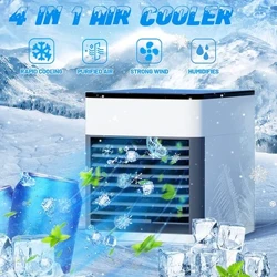 Portable Usb Desktop Air Cooler Angkop Para sa Living Room Tahimik na Desktop Fan Para sa Paglamig ng Personal na Space