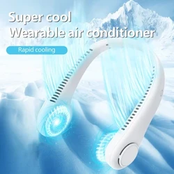 2024 1200mAh Fou Iti Ua Fa'apipi'i Pe'ili feavea'i e leai se ua'a toe fa'aaogaina le Air Cooler 3 Saosaoa Mini Summer Ta'aloga ili i fafo