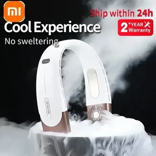 Quạt treo cổ Xiaomi 6000mAh Máy điều hòa di động Type-C USB có thể sạc lại Máy làm mát không khí 5 tốc độ Quạt điện dành cho thể thao