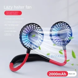 Lucht leanúna Inaistrithe USB Lámha Fuar Fan Lucht leanúna Muineál Saor in Aisce Crochta Lucht leanúna Mionspóirt In-athluchtaithe 3-Gaoithe Muineál Inchoigeartaithe Dual Oifig Baile
