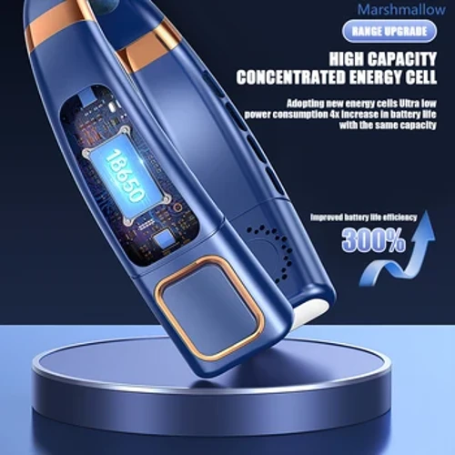 2024 Treo Neckfan Băng Nam Châm Làm Mát Di Động Quạt Cổ Loại-C Tắt Tiếng Đa Năng Không Lá Quạt Điện Có Đèn