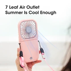 Hanging Neck Fan Foldable Small Electric Fan USB Outdoor Mini Fan Portable Handheld Creative Student Dormitory Sports
