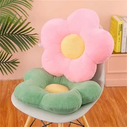 Éadach Cruth Ciorclach Bláthanna stuáilte Le Nap Bog Cathaoirleach Oifige Seomra Ranga Cushion Couch Pillow Urlár Seomraí Leapa Geimhreadh Tiubh