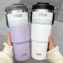 Tyeso Cà Phê Giữ Nhiệt Bình Inox 2 Lớp Cách Nhiệt Lạnh Và Nóng Cốc Du Lịch Chân Không Bình Nước Ô Tô