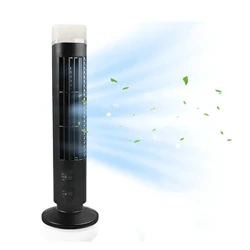 Taşınabilir LED Bladeless Kule Soğutma Fanı 2 Rüzgar Hızı Modu Mini Ayakta Klima Yatak Odası Ev Ofis #20