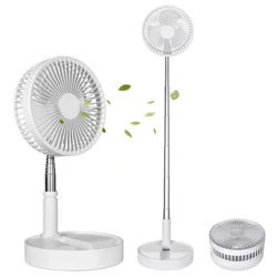 Ventilator telescopic pliabil de birou Ventilator portabil USB cu suport Ventilator reîncărcabil, reîncărcabil, pentru birou și acasă.