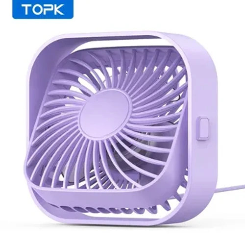 I-TOPK USB Portable Mini Fan,Itafula Labalandeli Bakagesi Bedeskithophu,Abalandeli Abamile Begumbi,3 Speed ​​Wind 360°Rotatable for Camping Quie