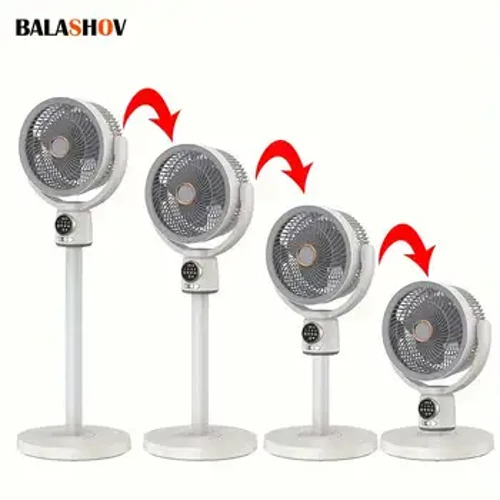 USB električni podni stalak Cirkulacijski ventilator za hlađenje Puhalo zraka Spavaonica Timing Shake Head Turbo Konvekcijski hladnjak Ventilator 8000mAh