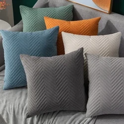Velvet pillowcase home cushion bed cushion set simple 45x45 CM sofa pillowcase