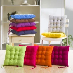 Coussin de siège d'étudiant brossé, coussin de chaise de salle à manger confortable, coussin de siège de décrochage au sol, suspendu au bureau, bleu, cadeau approprié