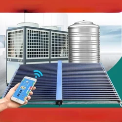 Solar heater flat panel project header collector plate air energy water heater rural heating system
