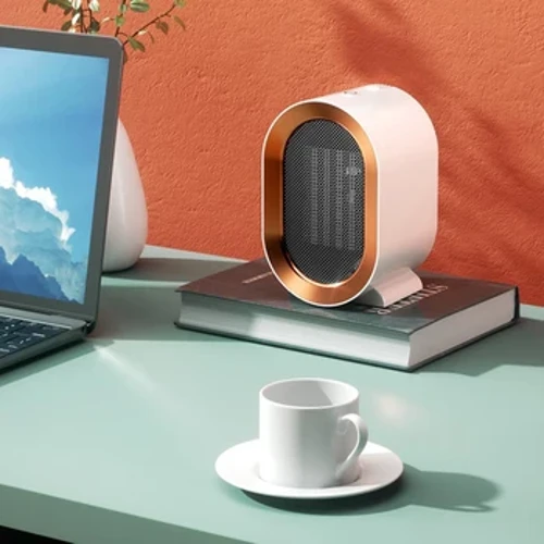 I-Desktop Electric heater Mini Portable Fan Heater PTC Ceramic Heating Warm Air Blower Yasekhaya Umshini Wokufudumala Wehhovisi 1200W Wasebusika