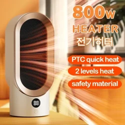 Portabel Pemanas Kipas Angin Listrik Mini Radiator Desktop Hangat Mesin Pemanas Kanggo Musim Dingin PTC Pemanas Keramik Kanggo Kantor Kamar Tidur Ngarep