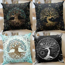 Tree of Life Jastučnica Navlaka Plant Cvjetni Jastuk Sun Moon Pattern Modern Sa Décor