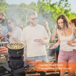 Elektriskais ogļu deglis ogļu sildītājs Shisha ūdenspīpe Apkures ogļu šķiltavas plīts