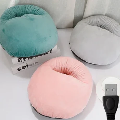 Calentador de pies eléctrico, almohadilla calefactora de temperatura constante, terciopelo suave, lavable, pie cálido de invierno para el hogar, dormitorio, calentador de pies