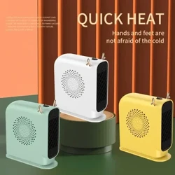 Kućni mali ventilator od 500 W, električni grijač koji štedi energiju, prikladan je za spavaonice, ured, prijenosni mali grijač, brzi grijač