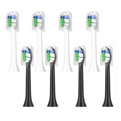 8 db kefefejek Philips Sonicare DiamondClean HX3/HX6/HX9 sorozatú elektromos fogkeféhez HX6066/71 puha DuPont fúvókákhoz
