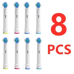 Valkaisevan sähköhammasharjan vaihtoharjaspäiden täyttö Oral B -hammasharjaspäiden tukkumyynti 8 kpl hammasharjan pää