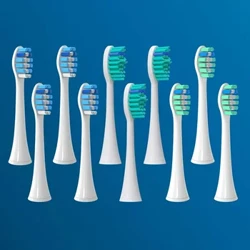 10 Chiếc Cho Philips Mới Đầu Bàn Chải Thay Thế HX3/HX6/HX8/HX9 Âm Bàn Chải Đánh Răng Điện Mềm DuPont Hút Chân Không Thiết Thực vòi Phun