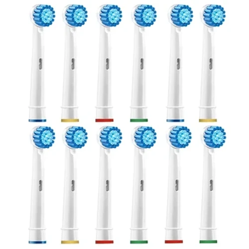12ks náhradní hlavice kartáčku pro hlavy Oral B Hlavice zubního kartáčku pro Braun Oral-B D12 D16 Junior Vitality trysky D20 D100 D36