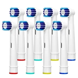 I-Replacement Brush Heads Ihambisana ne-OralB Braun- Pack of 8 Professional Electric Toothbrush Heads- Precision Refills for Ora