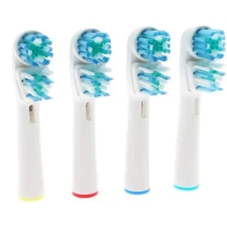 Cabeças de escova de reposição de 4/8/16 unidades compatíveis com OralB Braun Double Clean, para Oral B Pro, 1000, 8000, 9000, Adultos, Vitalidade.