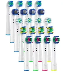 20 KOSOV nadomestne glave ščetke za Oral B glave glave zobne ščetke za Braun Oral-B D12 D16 Junior Vitality šobe D20 DB4510 /6500