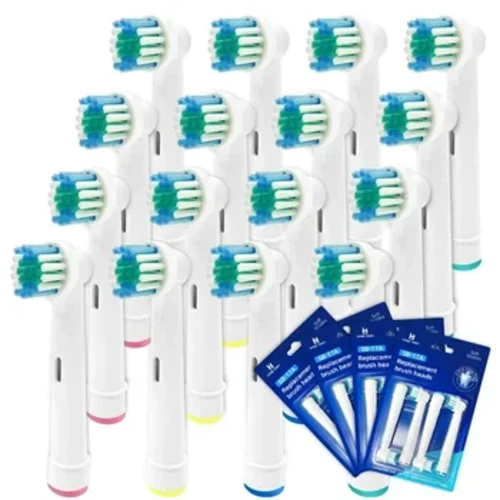 Đầu bàn chải đánh răng thay thế 8/16/20 Tương thích với Bàn chải đánh răng điện Oral B- Đầu bàn chải chính xác Phù hợp với Braun Pro 1000 1500