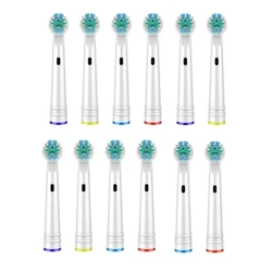 Têtes de brosse à dents de rechange, 12 pièces, têtes de brosse à dents électrique, buses de brosse à dents