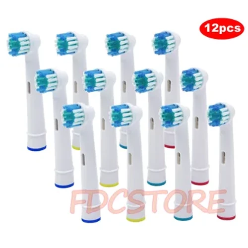 12× cserekefefejek az Oral-B elektromos fogkeféhez Fit Advance Power/Pro Health/Triumph/3D Excel/Vitality Precision Clean