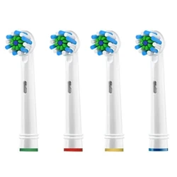 4 EB50 Cross Action Đầu Bàn Chải Thay Thế Cho Oral B D12 D16 D100 3757 3709 Pro3 Pro1max Bàn Chải Đánh Răng Điện