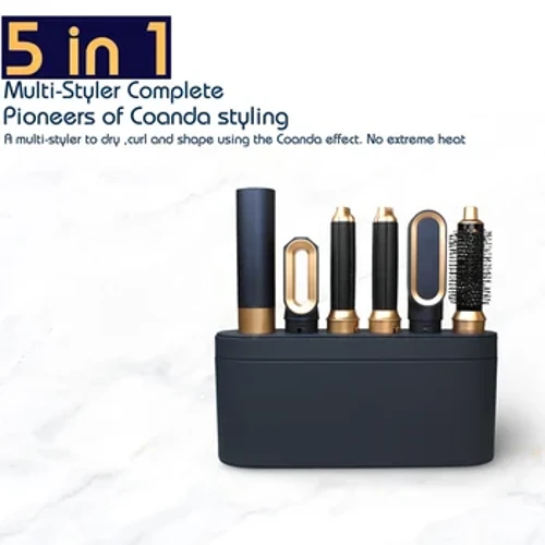 Pengering Rambut Anyar Multi Gaya Rambut 5 in1 Curling Iron Pelurus Rambut Kanthi Sikat Rambut Pengering Rambut Kanggo Pengering Rambut Multi Gaya Rambut