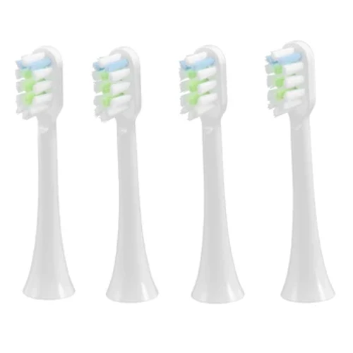 4 Adet Yedek Diş Fırçası Kafaları Xiaomi SOOCAS V1X3/X3U X1/X3/X5 Elektrikli Diş Fırçası Kafaları Beyaz