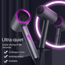 Vysoušeč vlasů Vysoce výkonný Modré Světlo Negativní Ion Ultra Tichá Péče o vlasy Rychlé sušení Home Výkonný Elektrický vysoušeč vlasů s konstantním aniontem