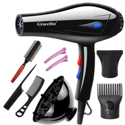 1800W 3800W 110V UD neu 220V UE Plug Gwynt Oer Poeth Proffesiynol Sychwr Gwallt Sychwr Gwallt Sychwr Gwallt Ar gyfer Salon Gwallt ar gyfer Defnydd Cartref