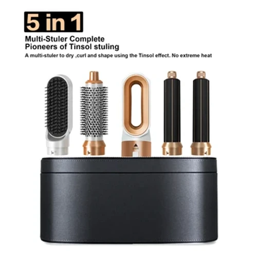 Nou Uscător de păr Multi Hair Styler 5 în 1 Curling Iron Plastă de îndreptat păr cu perie de păr Uscător de păr pentru uscător de păr Hair Multi Styler