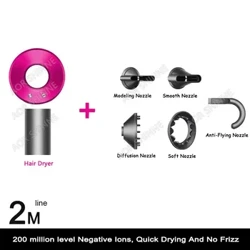 Professionell Leafless Hoer Dryer Negativ Lon Hoer Care Quick Dry Home Mächteg Hoer Dryer Konstant 200 Milliounen Anion Flow Dryer