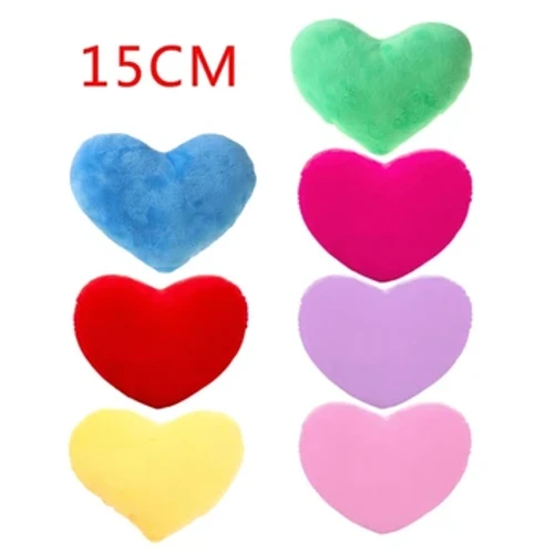 Pernă decorativă în formă de inimă, bumbac PP, 15 cm, pernă moale pentru canapea de casă creativă, consumabile decorative