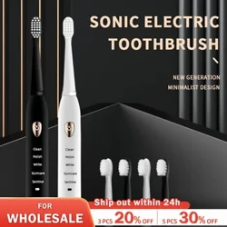 Jianpai Tagata Matutua Uuli Pa'epa'e Classic Acoustic Eletise Toothbrush Matutua 5-gear Mode USB Charging IPX7 Waterproof Acoustic Electric